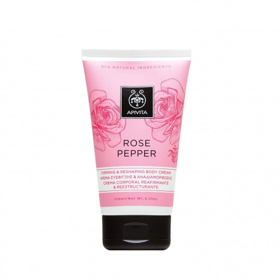 Apivita Rose Pepper Firming & Reshaping Body Cream