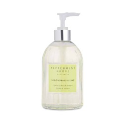 Peppermint Grove Hand and Body Gel Pump 500ml - Lemongrass & Lime