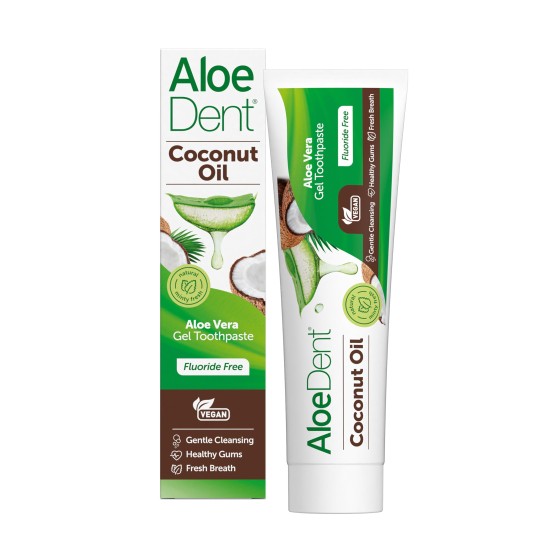 Aloe Dent Coconut Oil Gel Toothpaste Flouride Free