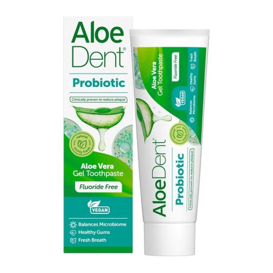 Aloe Dent Probiotic Gel Toothpaste Fluoride Free Aloe Dent Probiotic Gel Toothpaste Fluoride Free