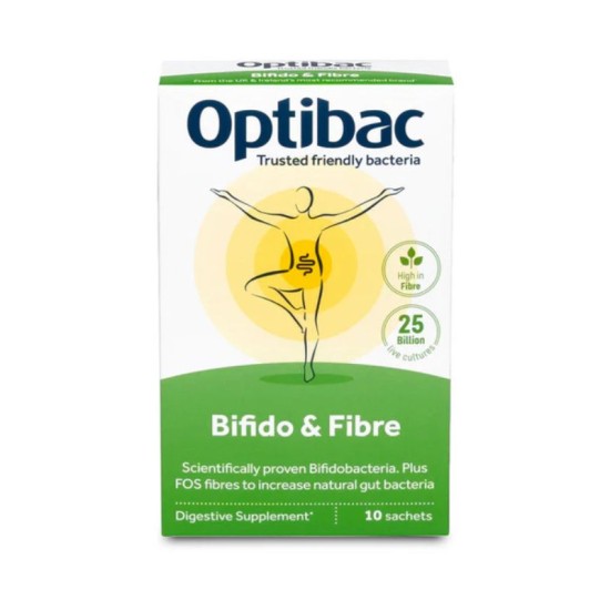 Optibac Probiotics Bifido and Fibre 10 Sachets