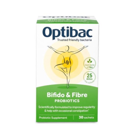 Optibac Probiotics Bifido and Fibre 30 Sachets