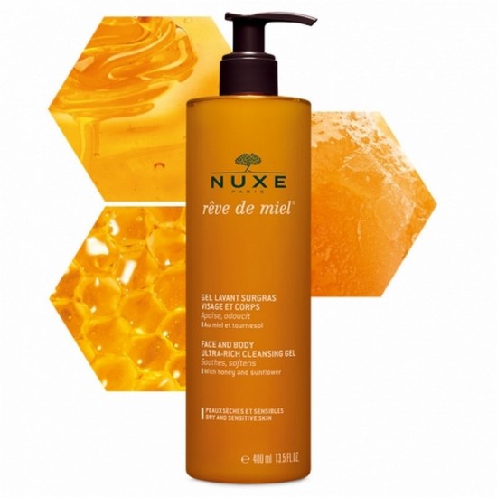 Nuxe Rêve De Miel Face And Body Ultra-rich Cleansing Gel