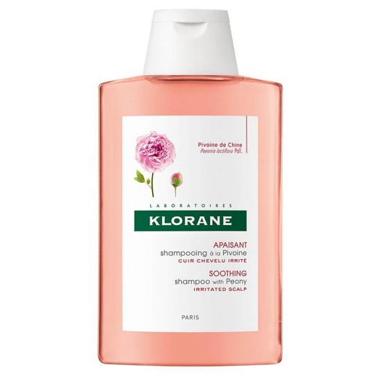 Klorane Soothing Shampoo With Peony For Sensitive Scalps 200ml