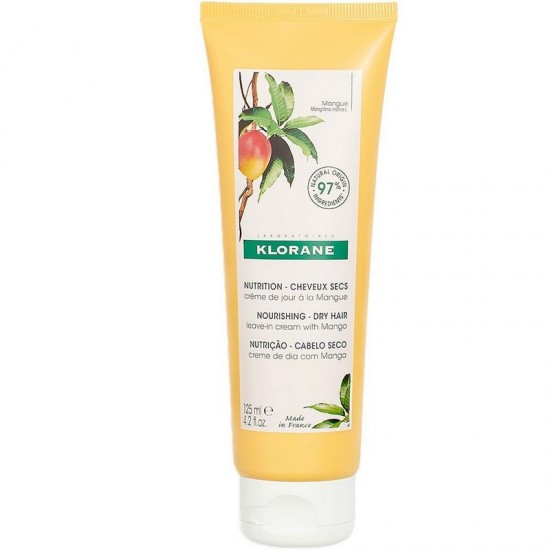Klorane Nourishing Leave-in Cream With Mango For Dry Hair 125ml