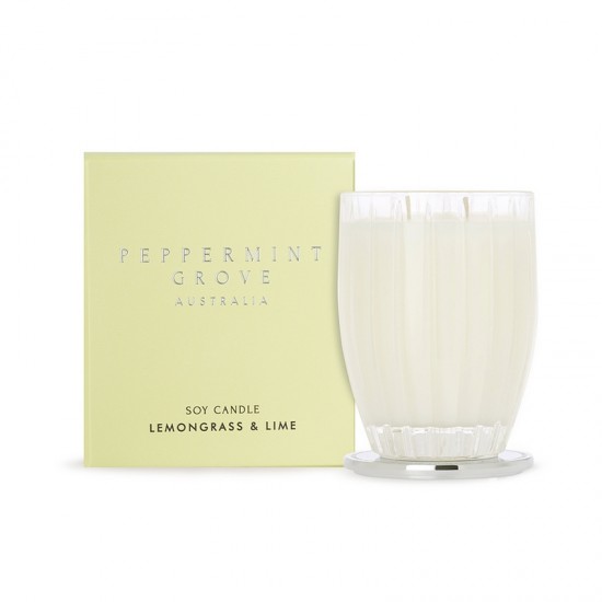 Peppermint Grove Candle 350g - Lemongrass & Lime