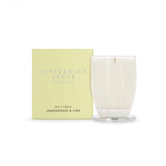 Peppermint Grove Candle 200g - Lemongrass & Lime