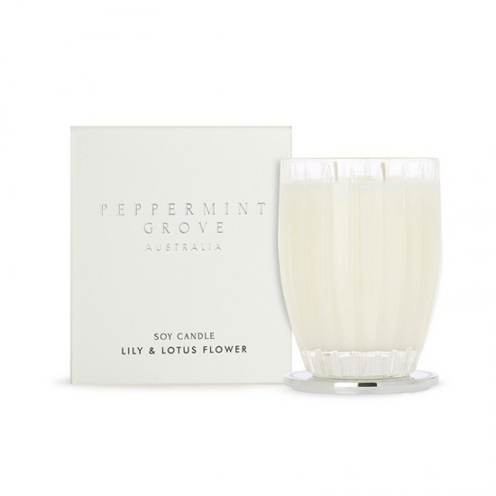 Peppermint Grove Candle 350g - Lily & Lotus Flower