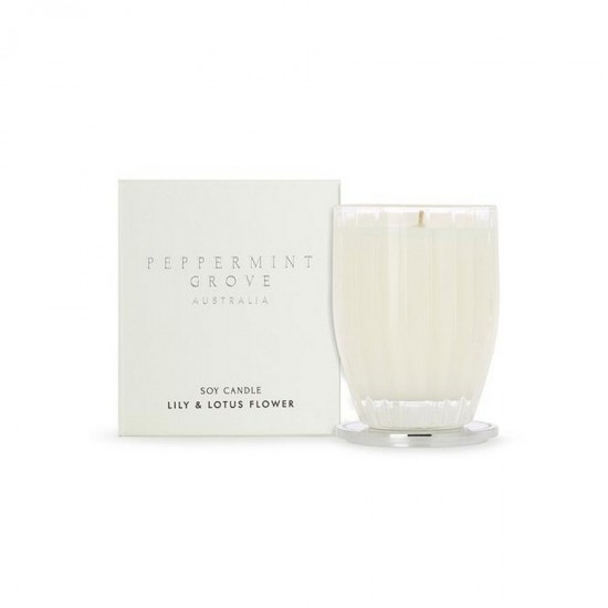 Peppermint Grove Candle 200g - Lily & Lotus Flower