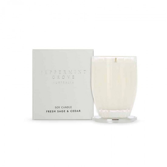 Peppermint Grove Candle 60g - Fresh Sage & Cedar