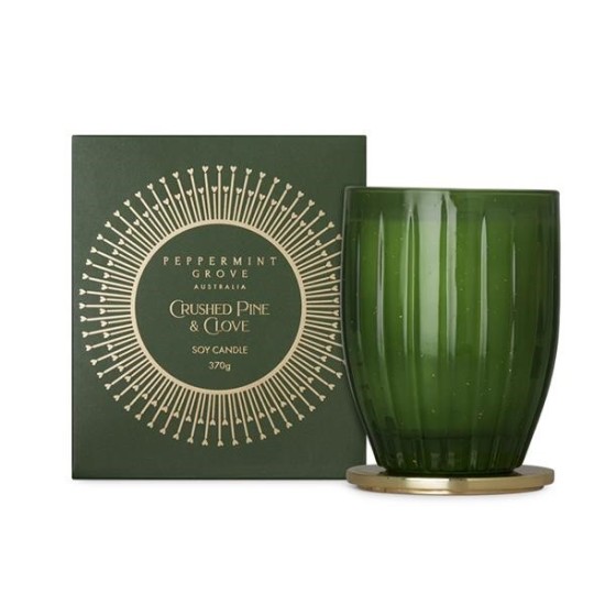 Peppermint Grove Candle 370G - Crushed Pine And Clove 