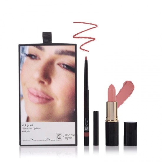 SOSU Cosmetics x Bonnie Ryan Lip Kit #1 Nude Pink