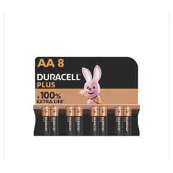 Duracell Plus AA 8 pack batteries