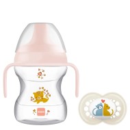 MAM Learn to Drink Cup and Dummy 6+ Months - Pink MAM Learn to Drink Cup and Dummy 6+ Months - Pink