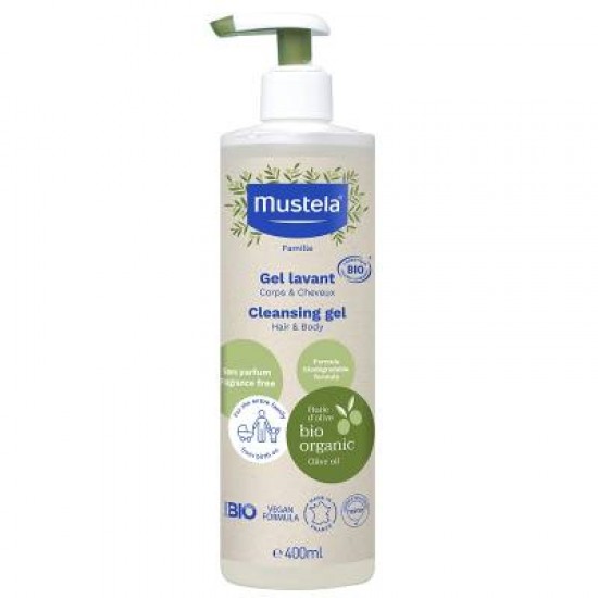 Mustela Organic Cleansing gel body & hair