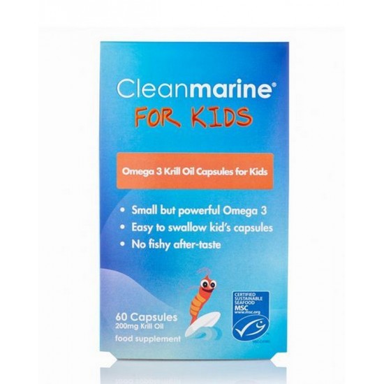 Cleanmarine® For Kids 200mgcaps 60's Cleanmarine® For Kids 200mgcaps 60's