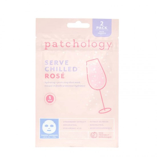 Patchology Serve Chilled Rosé Sheet Mask 2 Pack