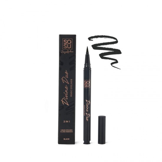 SOSU 2in1 Divine Duo Magic Eyeliner/lash Black SOSU 2in1 Divine Duo Magic Eyeliner/lash Black