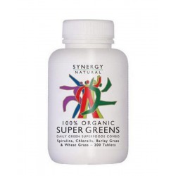 Organic Super Greens 200 Tablets (500mg)