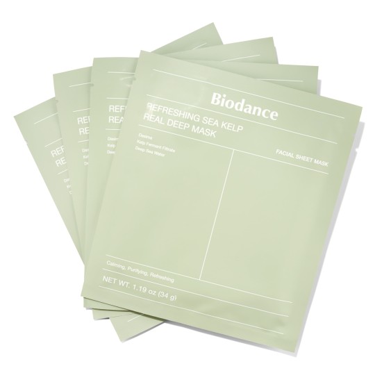 Biodance Refreshing Sea Kelp Real Deep Mask - 4 Sheets Biodance Refreshing Sea Kelp Real Deep Mask - 4 Sheets