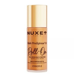 Nuxe Huile Prodigieuse® Or Roll-On - Multi-Purpose Dry Oil, Face, Body and Hair 60ml