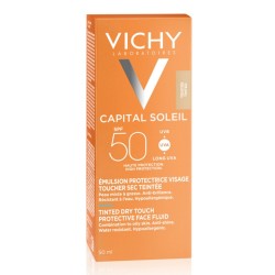 Vichy Capital Soleil Tinted Dry Touch Face Fluid SPF50 50ml Vichy Capital Soleil Tinted Dry Touch Face Fluid SPF50 50ml