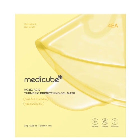Medicube Kojic Acid Turmeric Brightening Gel Mask 28g 4ea